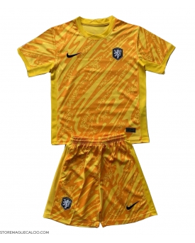 Paesi Bassi Portiere Maglia Gara Trasferta Repliche Europei 2024 Bambino